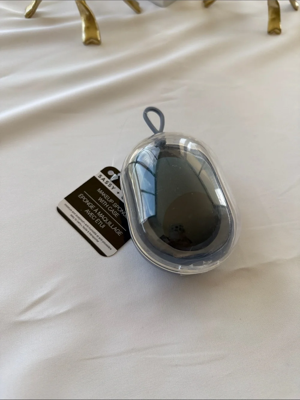 Sassy + Chic Makeup Sponge with Travel Case - Gray
